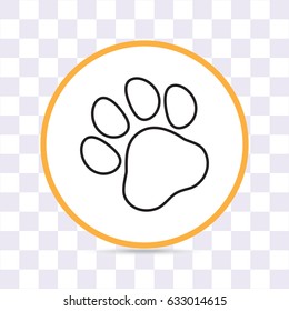 Line icon- paw