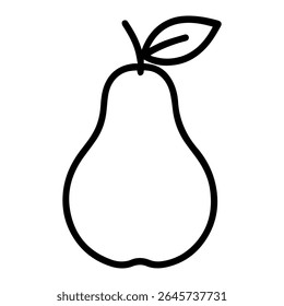 line icon pear on white background
Vector icon on the theme of fruits and vegetables movement