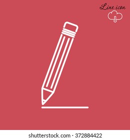 Line icon- pencil