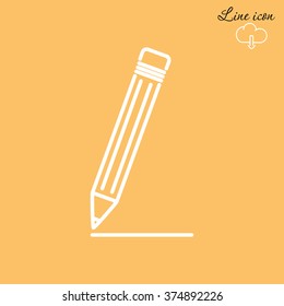 Line icon- pencil