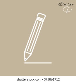 Line icon- pencil