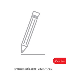 Line icon- pencil