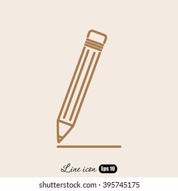 Line icon- pencil