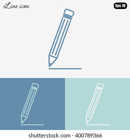Line icon- pencil