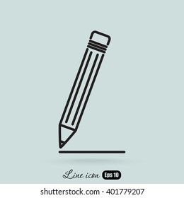Line icon- pencil