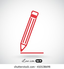Line icon- pencil