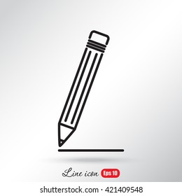 Line icon- pencil