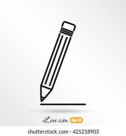 Line icon- pencil