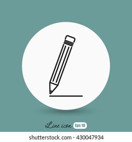 Line icon- pencil