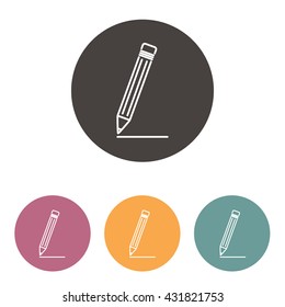 Line icon- pencil