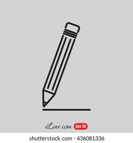 Line icon- pencil
