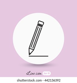 Line icon- pencil