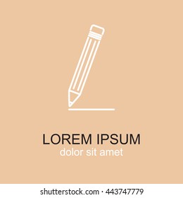 Line icon- pencil