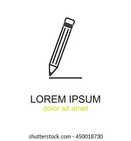 Line icon- pencil
