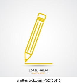 Line icon- pencil