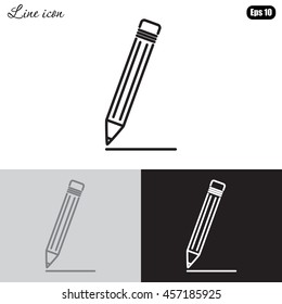 Line icon- pencil