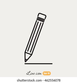 Line icon- pencil