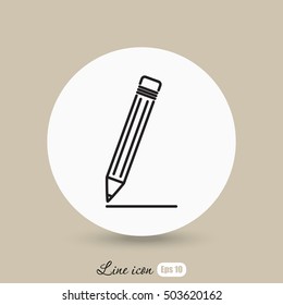 Line icon- pencil
