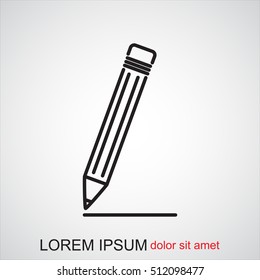 Line icon- pencil