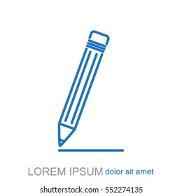 Line icon- pencil