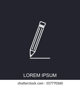 Line icon- pencil
