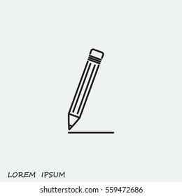 Line icon- pencil