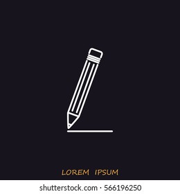 Line icon- pencil