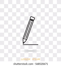 Line icon- pencil