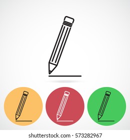Line icon- pencil