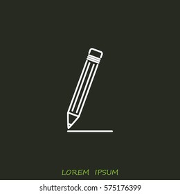 Line icon- pencil