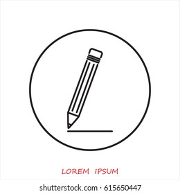 Line icon- pencil