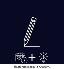 Line icon- pencil