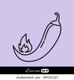 Line icon- pepper 