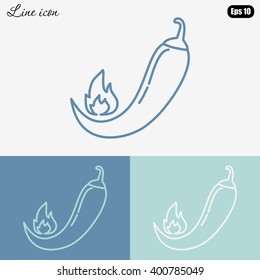 Line icon- pepper 