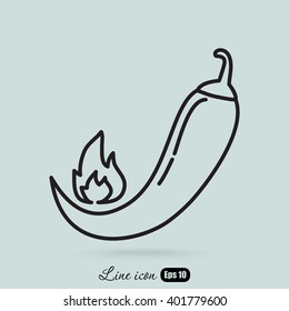 Line icon- pepper 