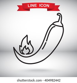 Line icon- pepper 