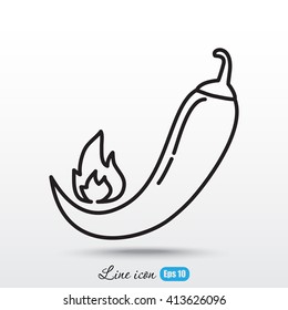 Line icon- pepper 