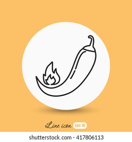 Line icon- pepper 