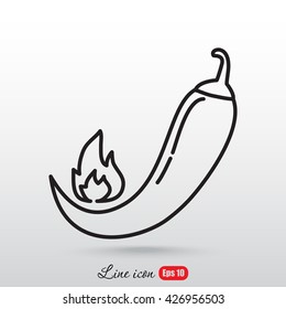 Line icon- pepper 