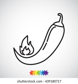 Line icon- pepper 