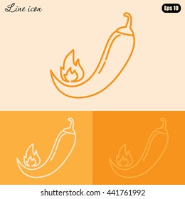 Line icon- pepper 