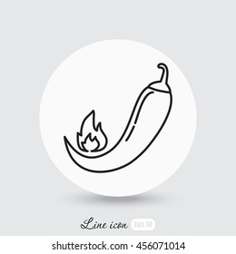 Line icon- pepper 