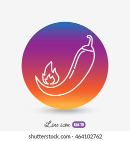 Line icon- pepper 