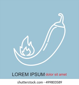 Line icon- pepper 