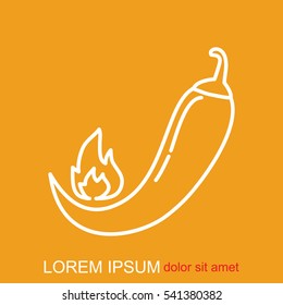 Line icon- pepper 
