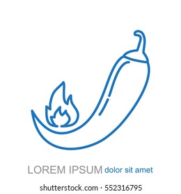 Line icon. pepper 