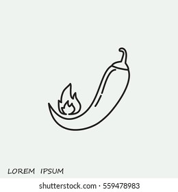 Line icon- pepper 