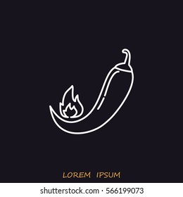 Line icon- pepper 