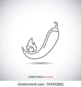 Line icon- pepper 