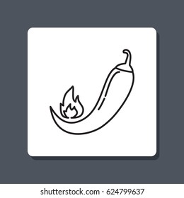 Line icon- pepper 